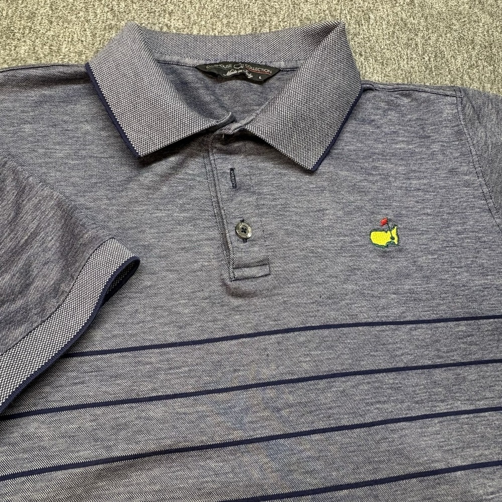 VTG Clubhouse Collection Masters Augusta National Golf Polo Shirt Mens L Italy